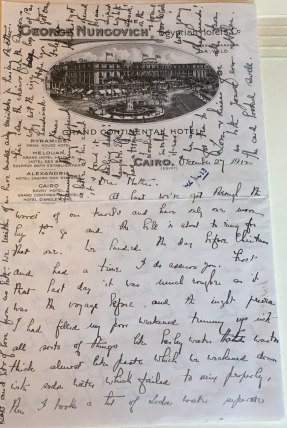 19th century letter written by Mrs. Helen Winlock